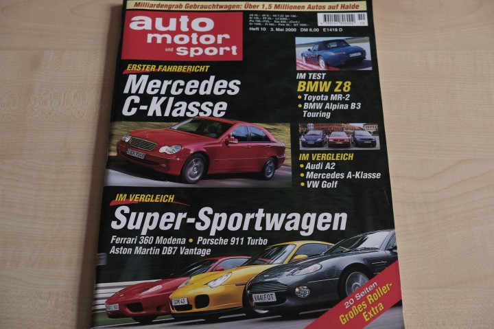Deckblatt Auto Motor und Sport (10/2000)